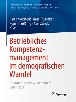 cover image of Betriebliches Kompetenzmanagement im demografischen Wandel